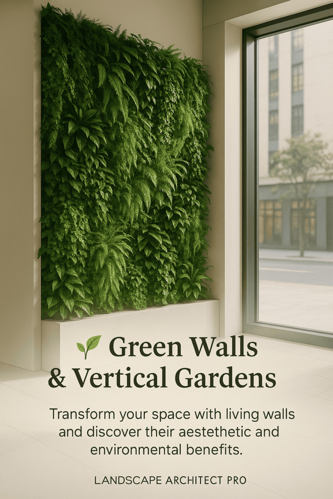 Living wall and vertical garden design inspiration for modern outdoor spaces