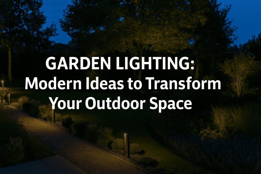 Modern ideas for garden lighting