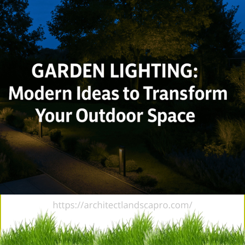 Modern ideas for garden lighting