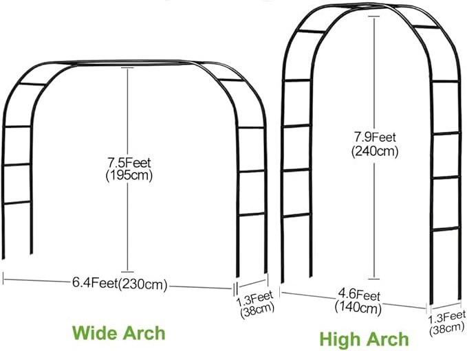 Metal Arch for Garden Arbor Trellis & Climbing Plant Metal Arch for Garden Arbor Trellis & Climbing Plant