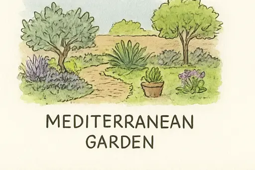 garden_type_8 Edible backyard layout with herbs and vegetables