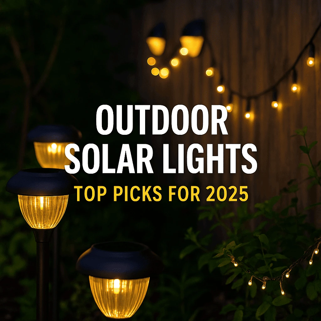 outdoor solar lights in garden 2025